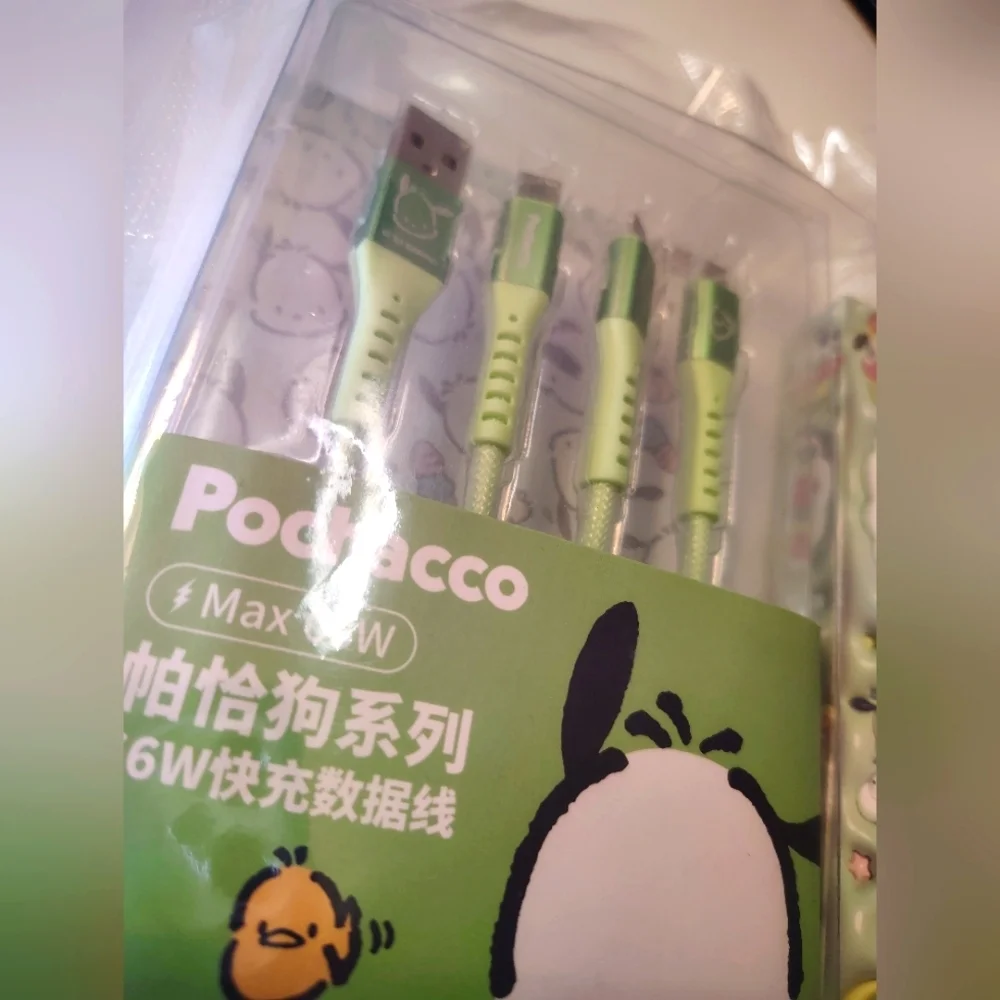 Sanrio Pochacco Charging Sanrio Pochacco Charging Cable Set + Blind Box Pen